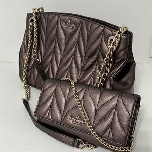 Kate Spade purse & matching wallet/wristlet